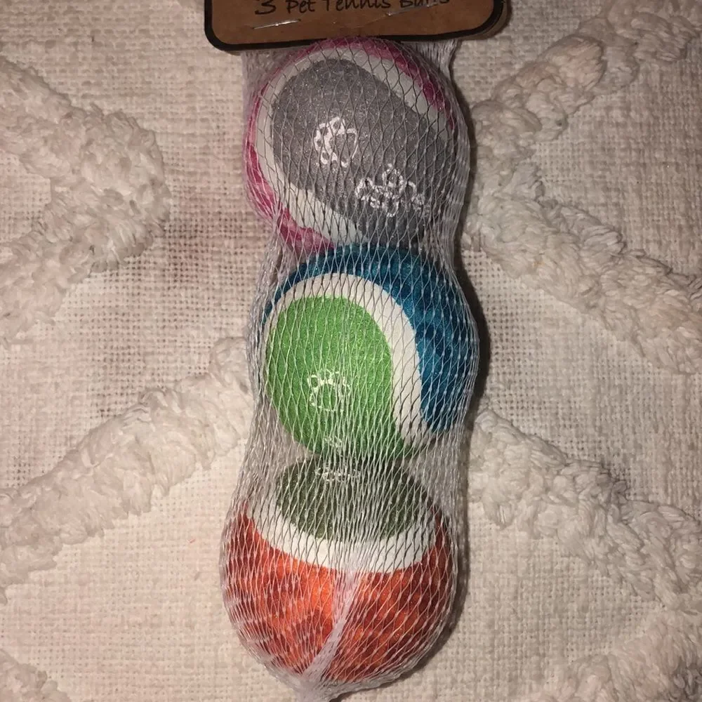 greenbone 3 Pet Tennis Balls Pet Safe Non-Toxic